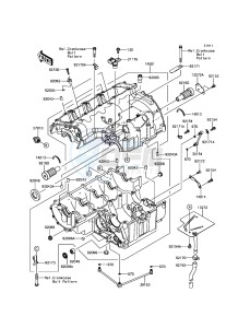 Z800 ABS ZR800BFF FR GB XX (EU ME A(FRICA) drawing Crankcase