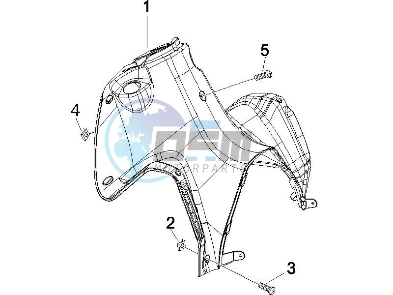 Front glove-box - Knee-guard panel