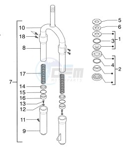 Super Hexagon 180 GTX 12 inch drawing Front Fork