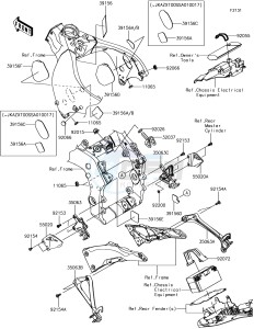 NINJA ZX-10R ZX1000SJFA XX (EU ME A(FRICA) drawing Frame Fittings