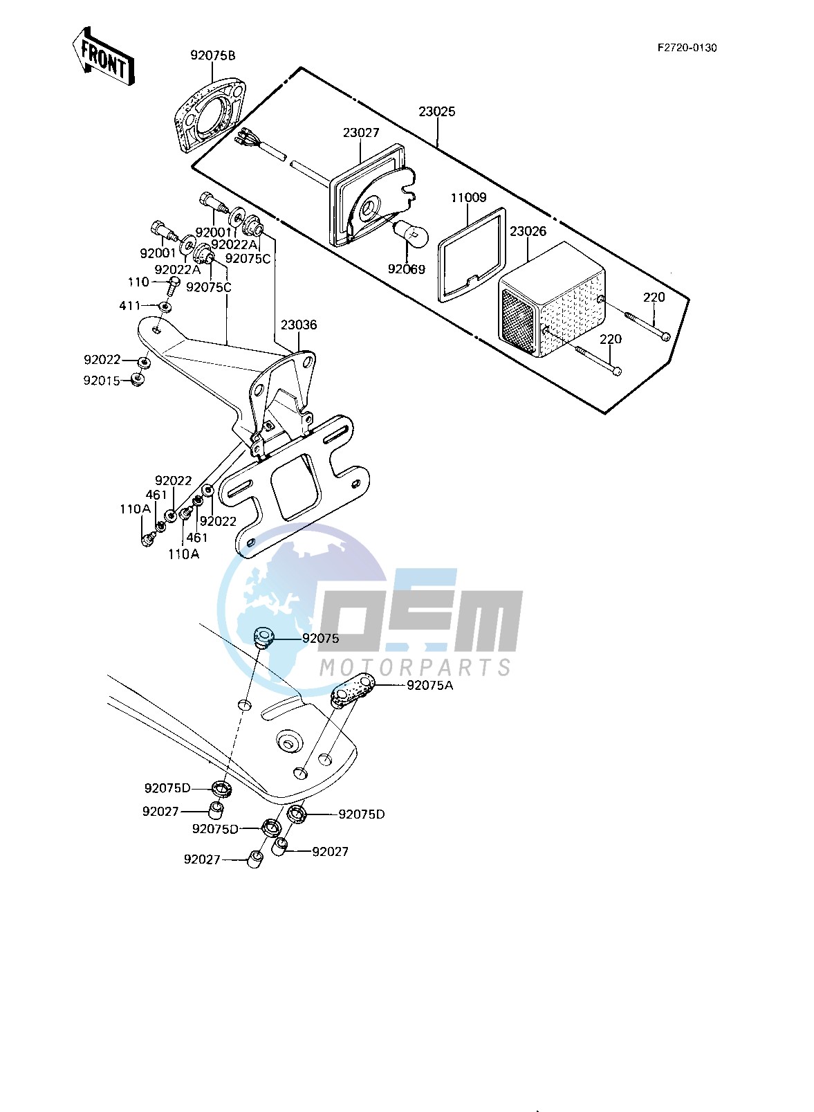 TAILLIGHT -- 82-83 KE175-D4_D5- -