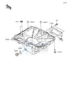 Z1000 ABS ZR1000GGF FR GB XX (EU ME A(FRICA) drawing Oil Pan