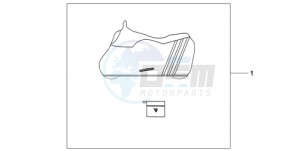 CB600FA39 France - (F / ABS CMF ST 25K) drawing BODY COVER L