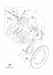 XSR700 MTM690D-U (BCP1) drawing REAR BRAKE CALIPER