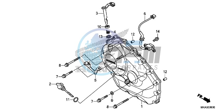 RIGHT CRANKCASE COVER (NC750X/ XA)