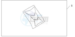 CBF1000S drawing TANK PAD HONDA WING LOGO