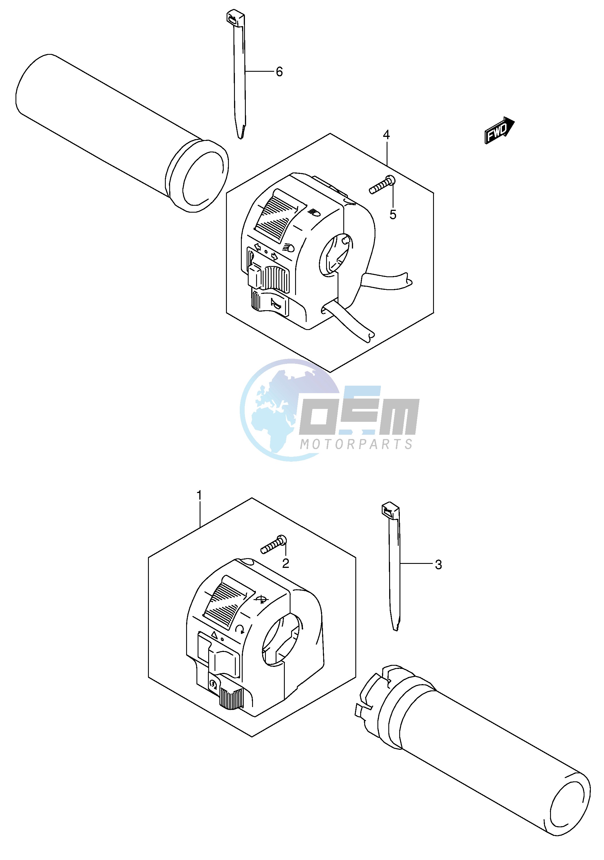 HANDLE SWITCH (MODEL K5 K6)