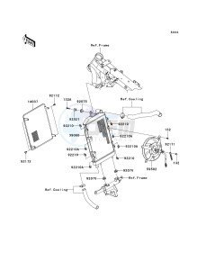 VN 1700 E [VULCAN 1700 CLASSIC] (9G-9FA) E9F drawing RADIATOR