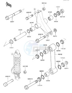 KXT 250 A [TECATE] (A1) [TECATE] drawing REAR SUSPENSION -- 84 A1- -