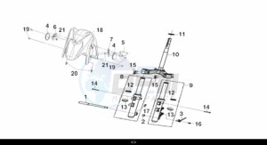 CRUISYM 300 (LV30W1Z1-EU) (L9) drawing STRG. STEM-L-R CUSHION ASSY.