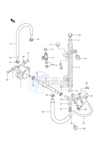 DF 60 drawing Fuel Injector (S/N 971001 to 971543)