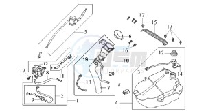 DD50 drawing FUEL TANK - FUEL CUT