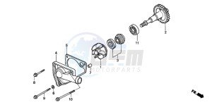 NSR125F drawing WATER PUMP