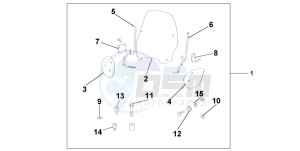 SH150 125 drawing WINDSHIELD