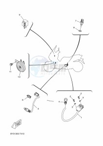 CZD300-A XMAX 300 TECH MAX (BY36) drawing FLASHER LIGHT