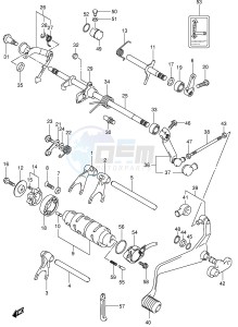 LT-F250 (E3-E28) drawing GEAR SHIFTING (MODEL K3 K4 K5 K6)