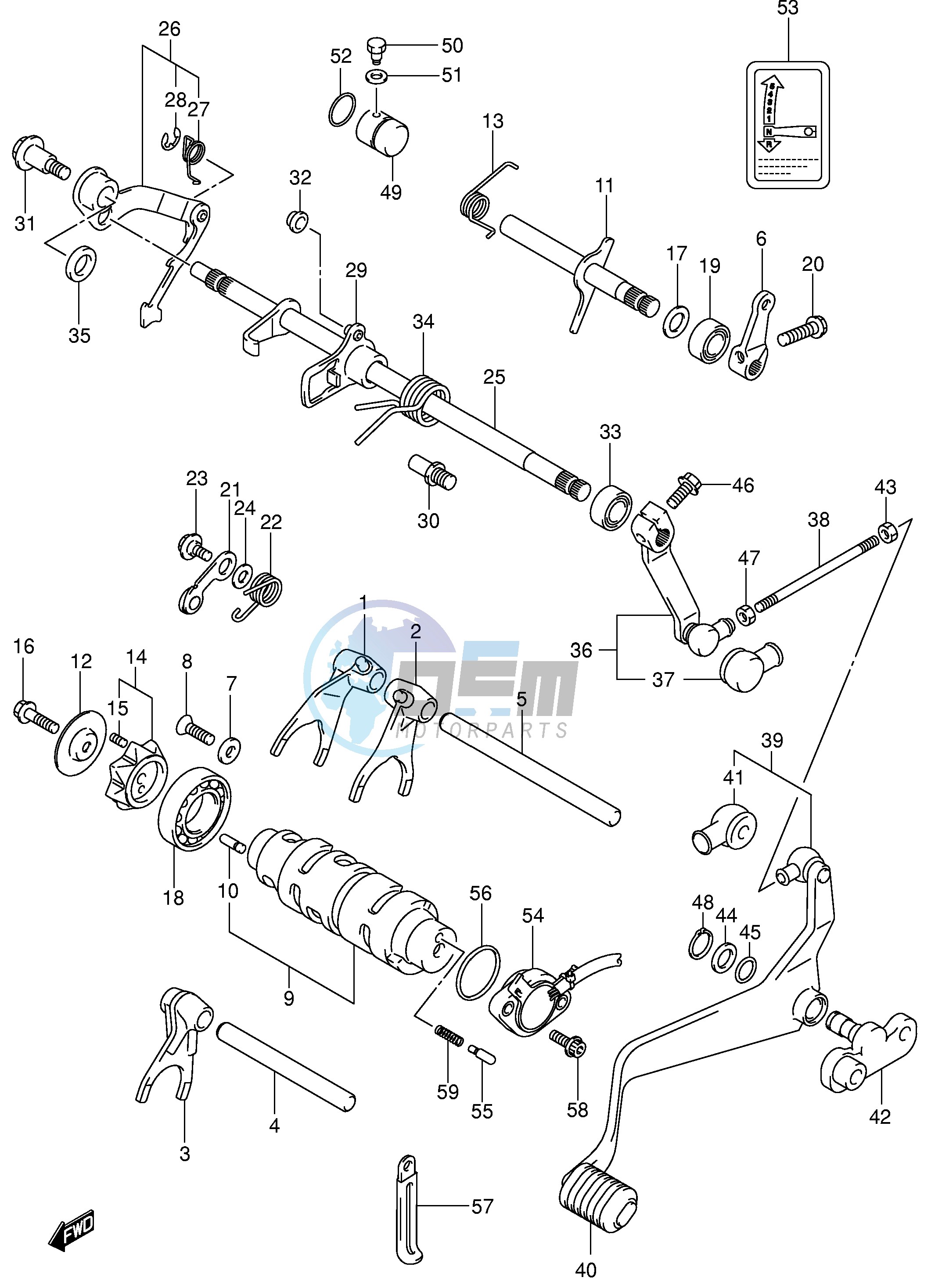 GEAR SHIFTING (MODEL K3 K4 K5 K6)