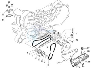 Zip 100 4T 2006-2010 drawing Oil pump