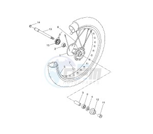 WR R 125 drawing FRONT WHEEL