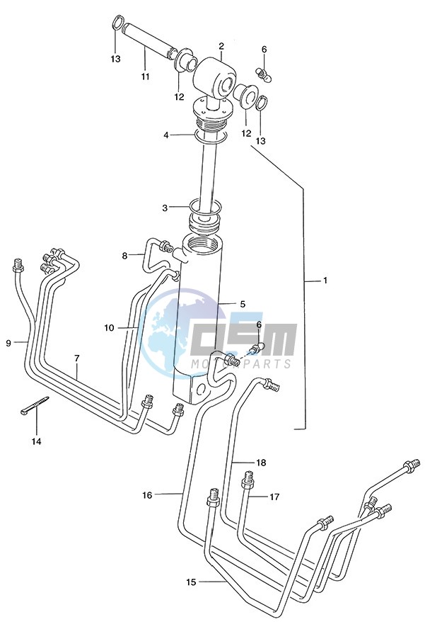 Tilt Cylinder (1986 to 1995)