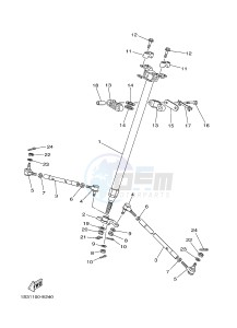 YFM700R YFM7RB RAPTOR 700R (1ASE 1ASF 1ASD) drawing STEERING