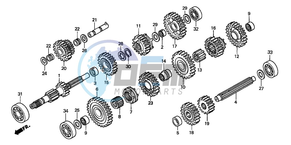 TRANSMISSION (TRX450FE)