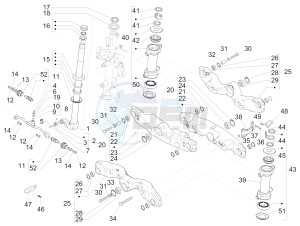 MP3 500 Sport Business ABS (NAFTA) drawing Fork/steering tube - Steering bearing unit