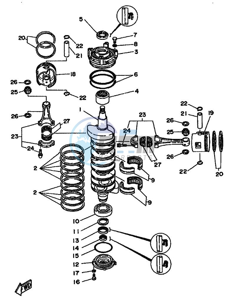 CRANKSHAFT--PISTON