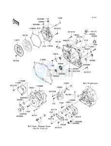 KLX 250 W [KLX250SF] (W9F) W9F drawing ENGINE COVER-- S- -