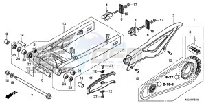 NC700DC Integra E drawing SWING ARM