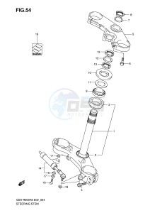 GSX-R600 (E2) drawing STEERING STEM