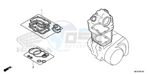 CRF450XE CRF450R Europe Direct - (ED) drawing GASKET KIT A