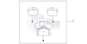 GL18009 Australia - (U / AB NAV) drawing DELUXE INNER BAG