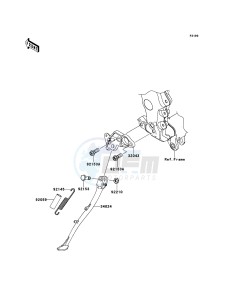 ZZR1400_ABS ZX1400FEF FR GB XX (EU ME A(FRICA) drawing Stand(s)