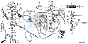 TRX500FA6G TRX500FA Australia - (U) drawing SWITCH/ CABLE