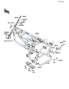 KLT 200 C [KLT200] (C2) | DIFFIRENTIAL AXLE [KLT200] drawing FRAME