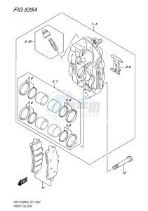 GSX-S1000 EU drawing FRONT CALIPER