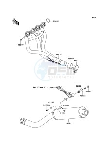 Z750S ZR750-K1H FR GB XX (EU ME A(FRICA) drawing Muffler(s)