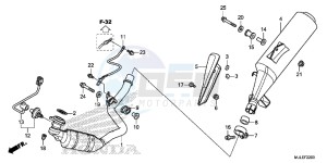 NC750SE NC750S Continue » Europe Direct - (ED) drawing EXHAUST MUFFLER