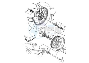 XV A WILD STAR 1600 drawing REAR WHEEL