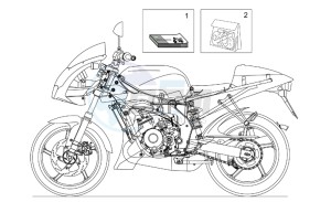 RS 50 Tuono drawing Operators handbooks and decal