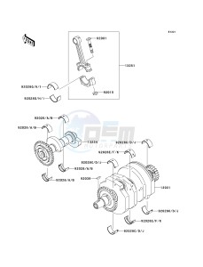 EX250 J [NINJA 250R] (J8F-J9FA) J8F drawing CRANKSHAFT