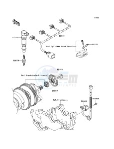 ZZR1400_ABS ZX1400DBF FR GB XX (EU ME A(FRICA) drawing Ignition System