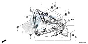 CBR500R England - (3ED) drawing HEADLIGHT