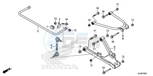 SXS700M4H Europe Direct - (ED) drawing REAR ARM