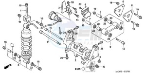 VFR800A9 Ireland - (EK / ABS MME) drawing REAR CUSHION (VFR800A)