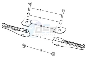 SPEEDFIGHT ARIA - 50 cc drawing FOOTREST