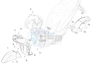 MEDLEY 125 4T IE ABS E3, E4 (APAC) drawing Wheel housing - Mudguard