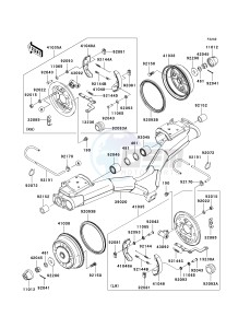 KAF 620 S [MULE 4010 TRANS4X4 HARDWOODS GREEN HD] (S9F-SAF) S9F drawing REAR HUBS_BRAKES