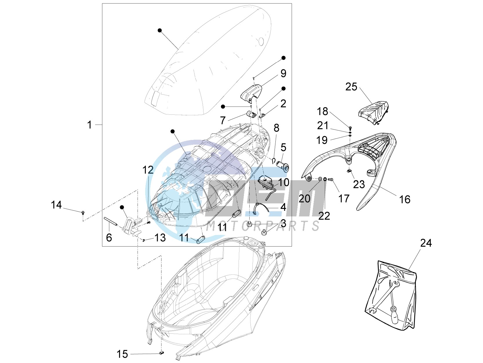 Saddle/seats